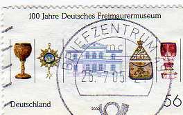 Timbre maçonnique musée franc-maçonnerie Allemagne